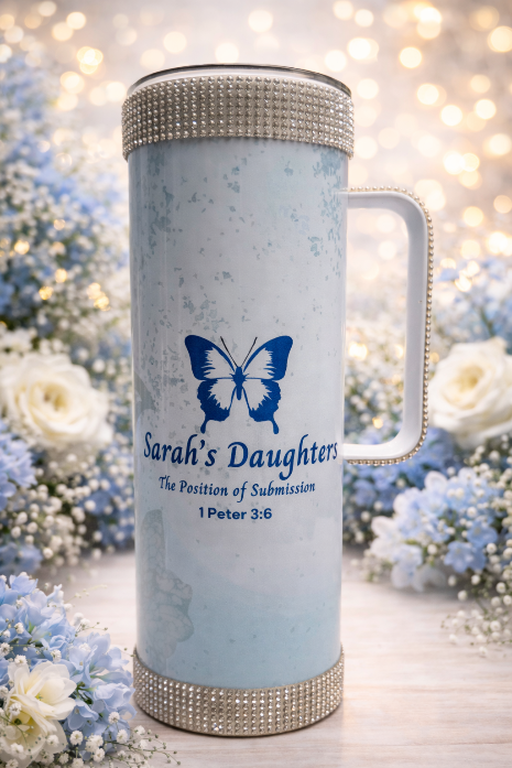 Sarah's Daughters Tumbler- Silver Rhinestone